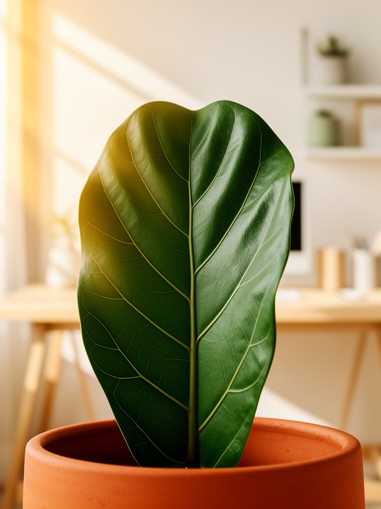 Fiddle fig botanical accent
